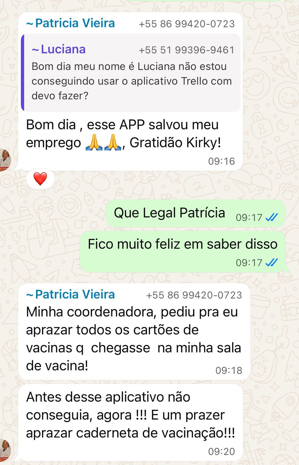 Depoimento WhatsApp 2